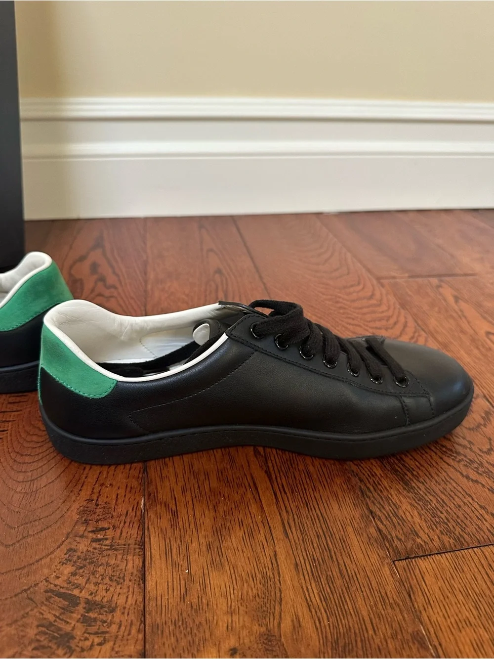 Black Gucci sneakers